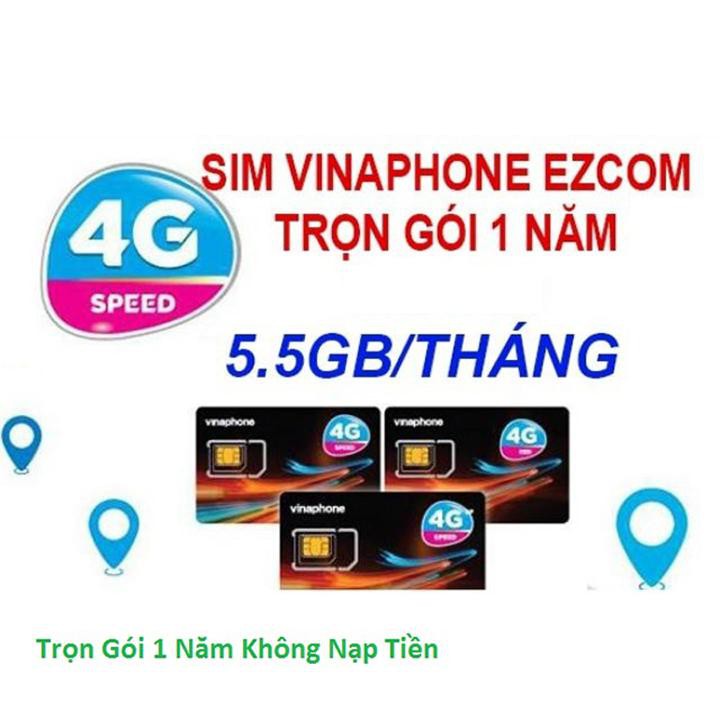 [ĐỘC QUYỀN SHOPEE] SIM VINA D500 TRỌN GÓI 12 THÁNG - MỖI THÁNG CÓ 5,5GB/THÁNG