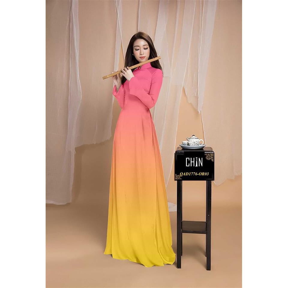 Vải áo dài màu ombre