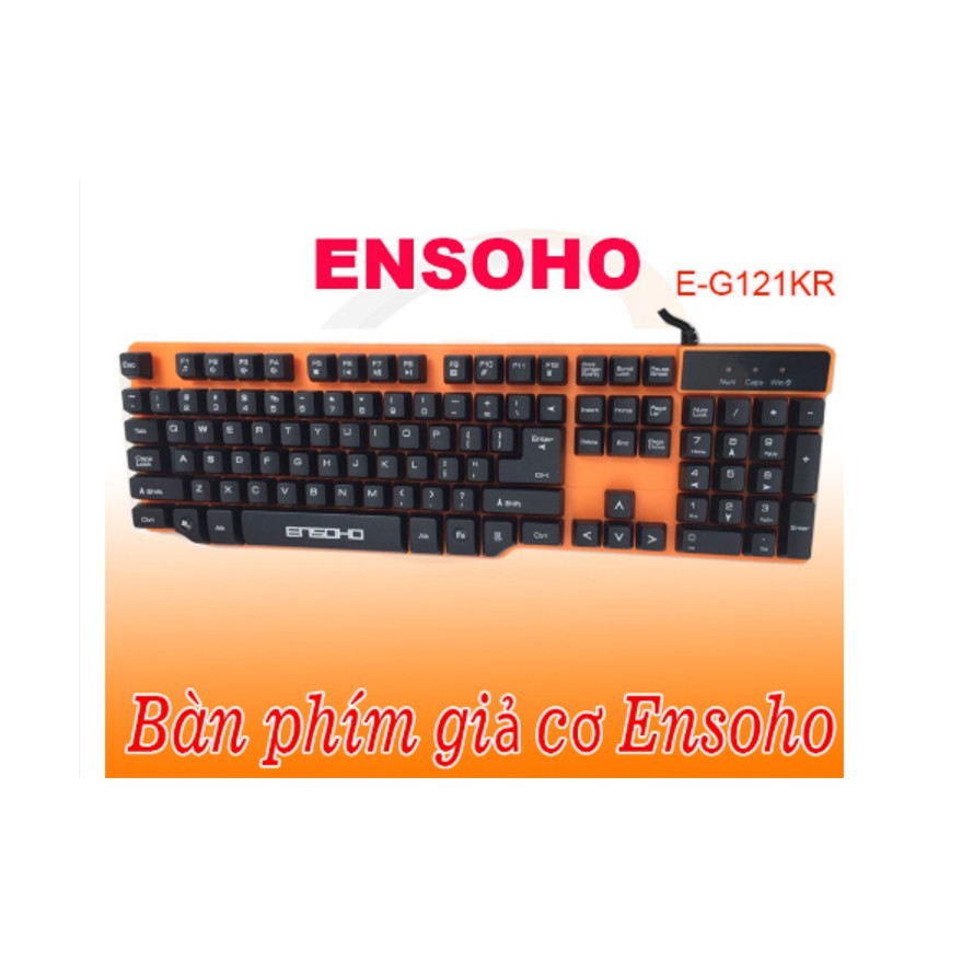 Bàn phím giả cơ có dây ENSOHO E-G121KF - Bảo hành chính hãng 12 tháng