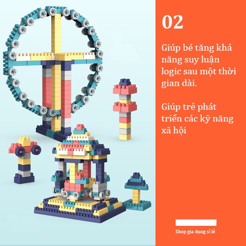 BỘ LẮP GHÉP LEGO SIÊU TRÍ TUỆ VÒNG QUAY KHỔNG LỒ 520 CHI TIẾT SIÊU ĐẸP