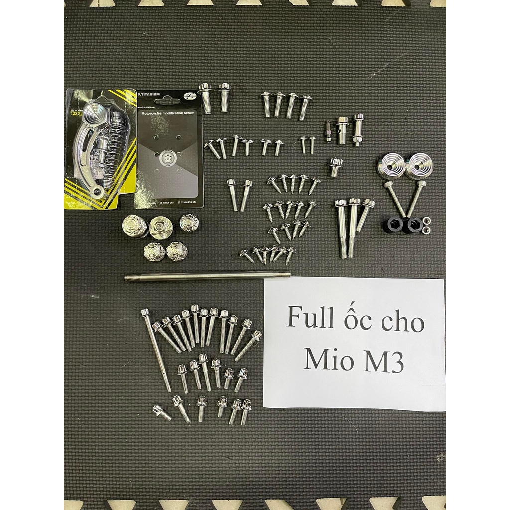 Combo Full xe ốc Salaya cho mio M3 inox 304