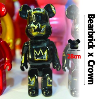Bearbrick x crown 400% cao 28cm