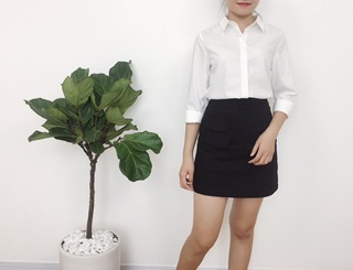 Chân váy chữ A túi giả- made by Bazzi Fashion