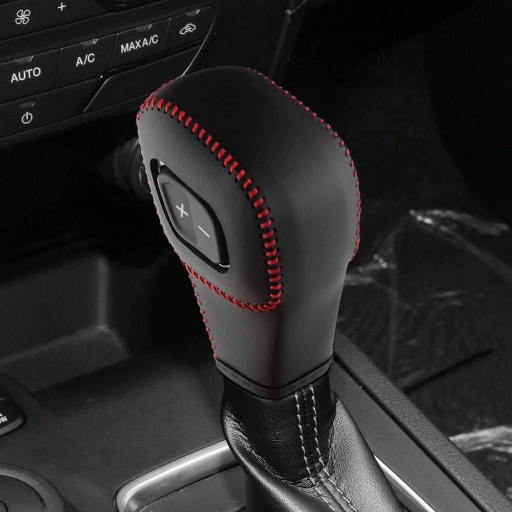 Vỏ Bọc Cần Số Xe Hơi Bằng Da Thật Cho Ford Everest Ranger 2020- 2022 + LHD