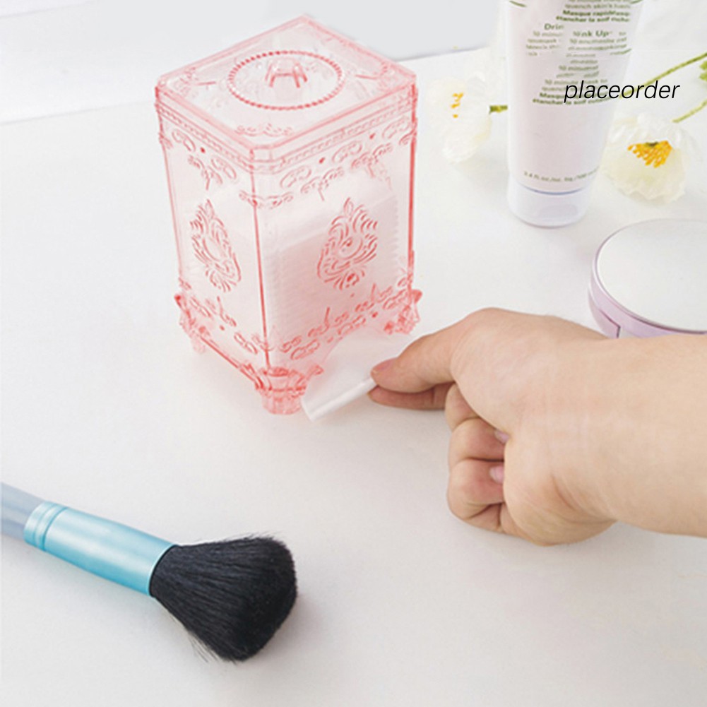 Hộp Đựng Bông Tẩy Trang Theo Phong Cách Châu Âu Tiện Dụng