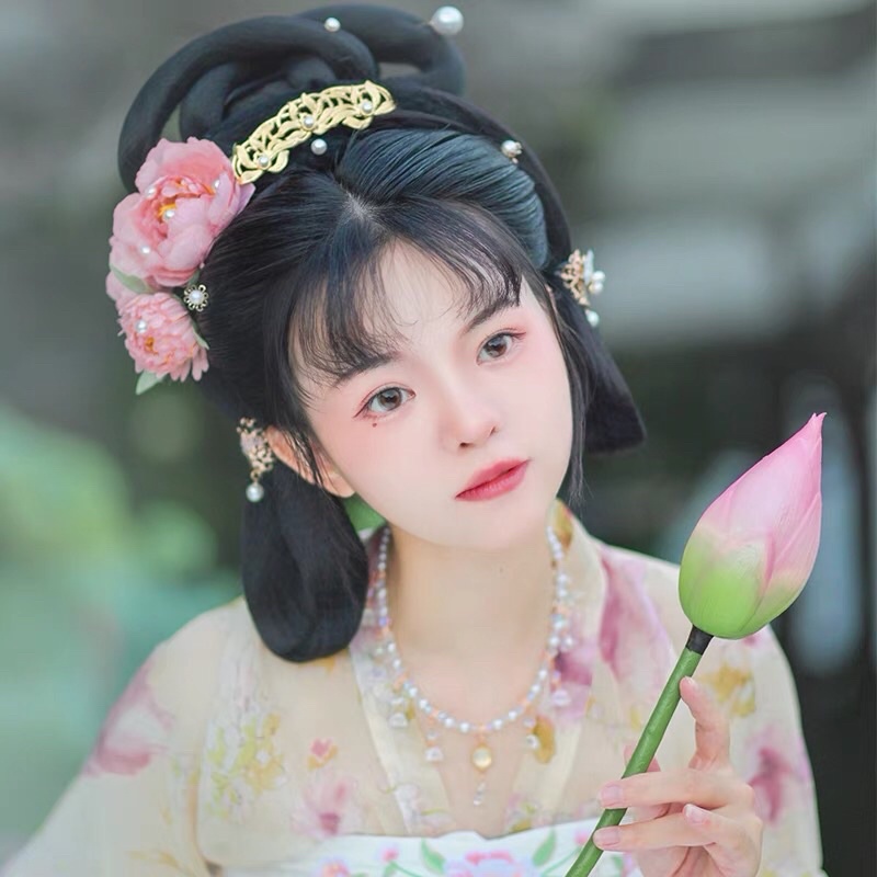 Hoa cài tóc cổ trang make up phụ kiện cổ phong có sẵn