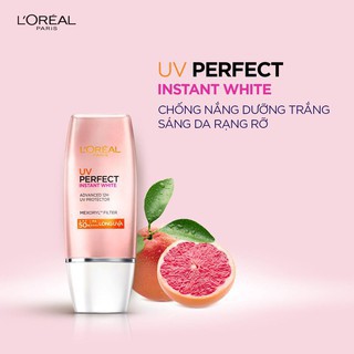 Kem Chống Nắng Trắng Sáng Tức Thì L'Oreal Paris UV Perfect Rosy SPF50+ PA++++ 30ml