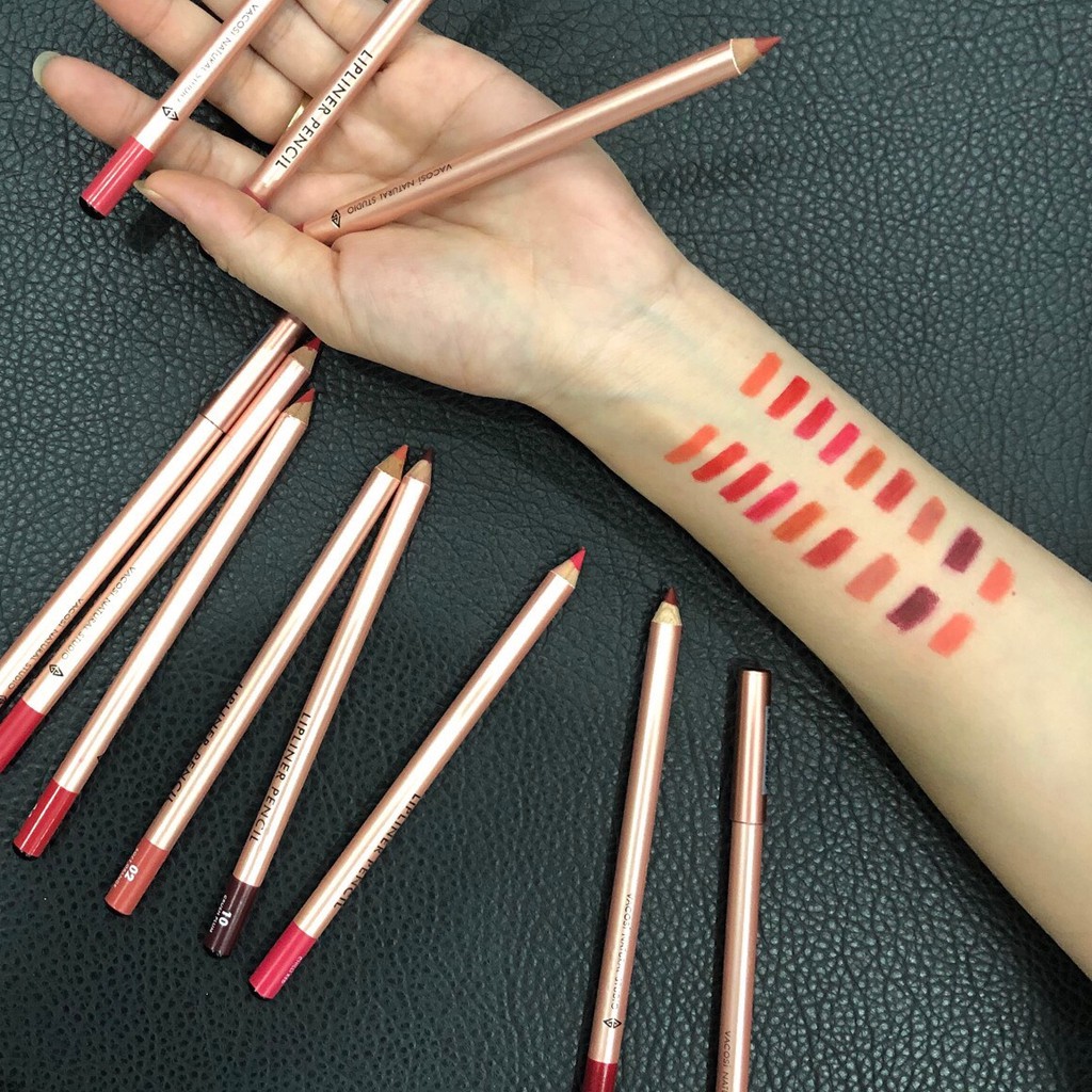 Chì Kẻ Viền Môi Vacosi Lipliner Pencil 3g kẻ viền môi đủ màu