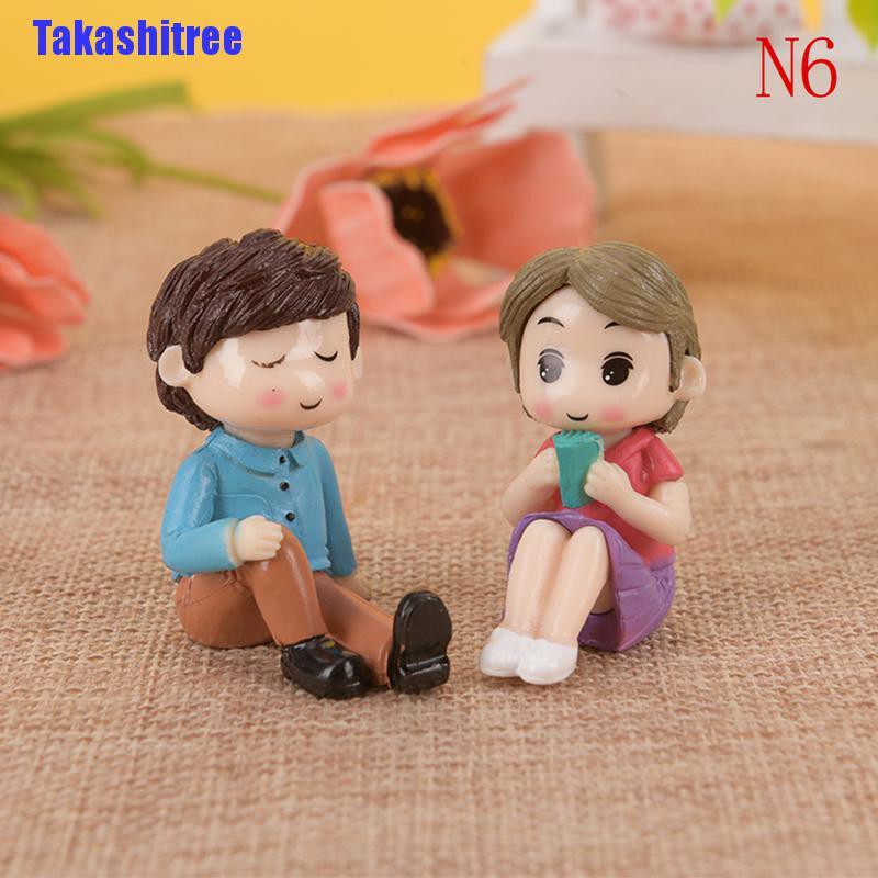 1 Bộ Tượng Tình Yêu Ngọt Ngào Trang Trí Vườn