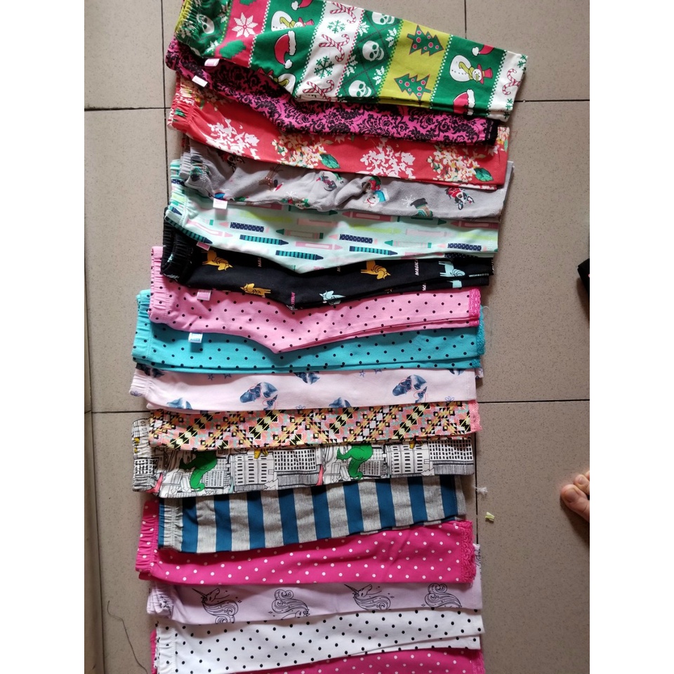 sale sốc combo 5 quần legging cotton mềm mại và ám áp cho bé 8-14kg