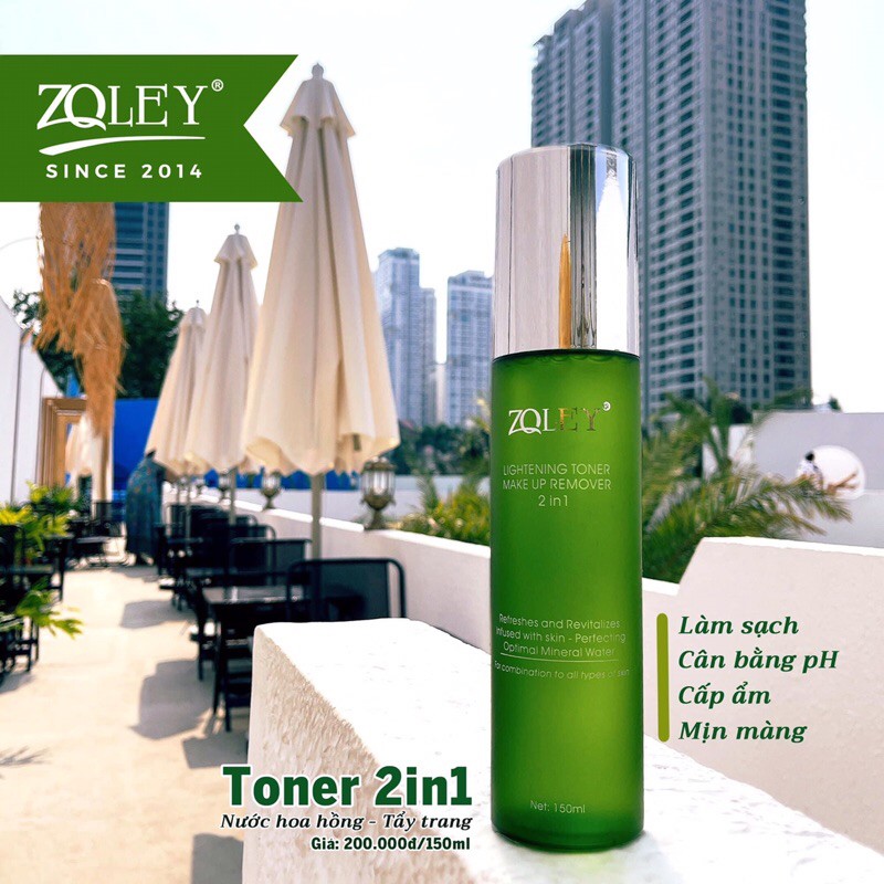 Toner , nước hoa hồng, nước tẩy trang Zoley