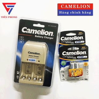 Máy Sạc Camelion BC-0904 Kèm 2 Vỉ Pin Sạc AA Camelion 2700mAh