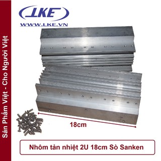 Nhôm tản nhiệt 2U Sò SANKEN dài 18cm ( Cặp ) LKE
