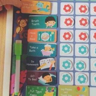Bảng theo dõi khen thưởng cho bé