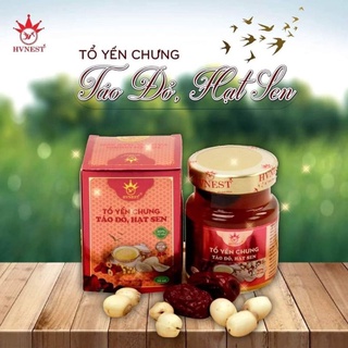 #Yến hũ chưng sẵn Hoàng Việt vị táo, hạt sen [30% yến]
