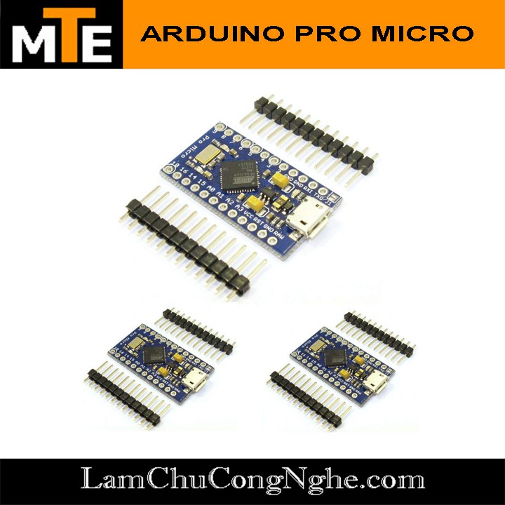 Mạch Arduino PRO MICRO 5V-16Mhz Atmega32U4 (board phát triển)