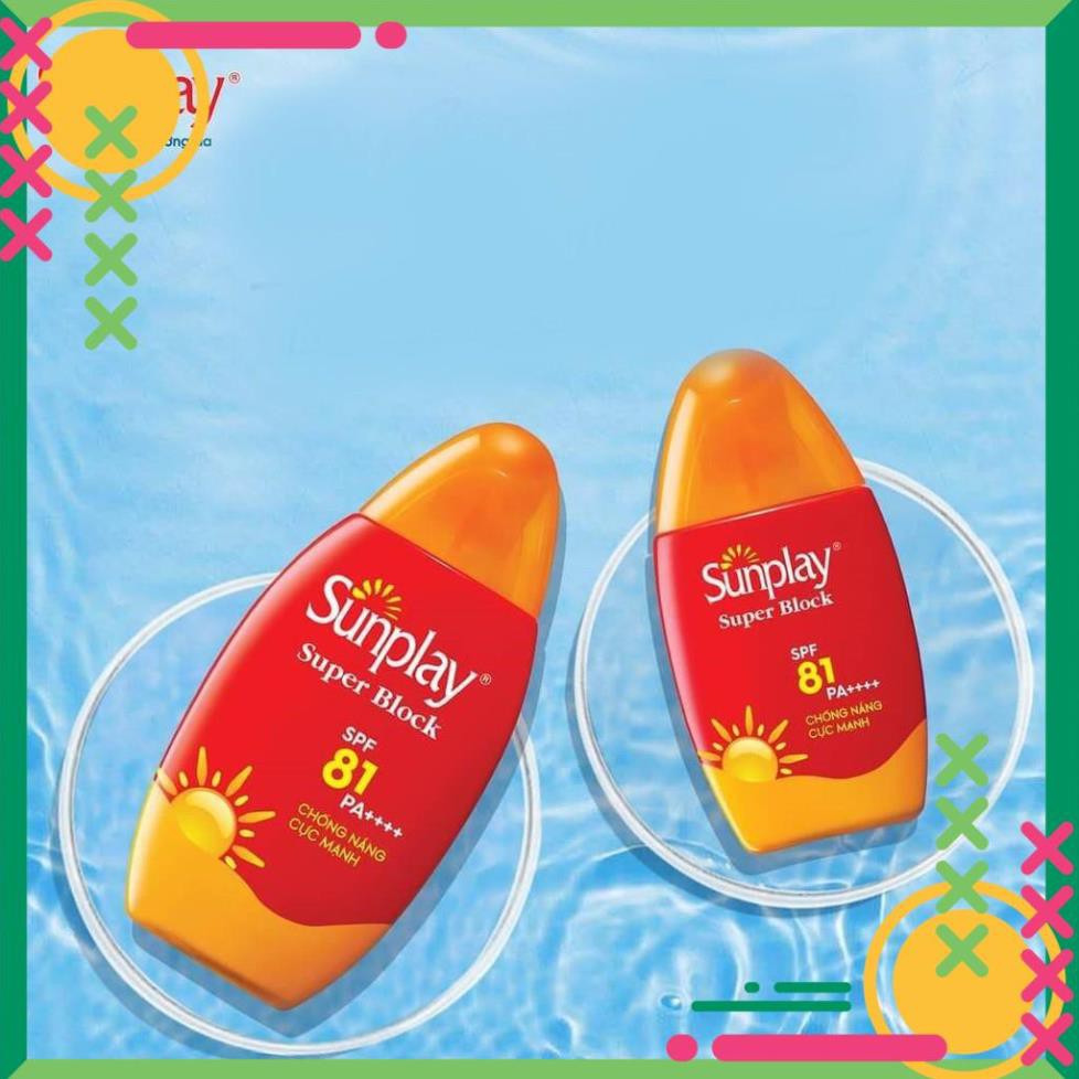 ( Mỹ Phẩm Nhunbe) Sữa Chống Nắng Sunplay Cực Mạnh Sunplay Super Block SPF 81, PA++++