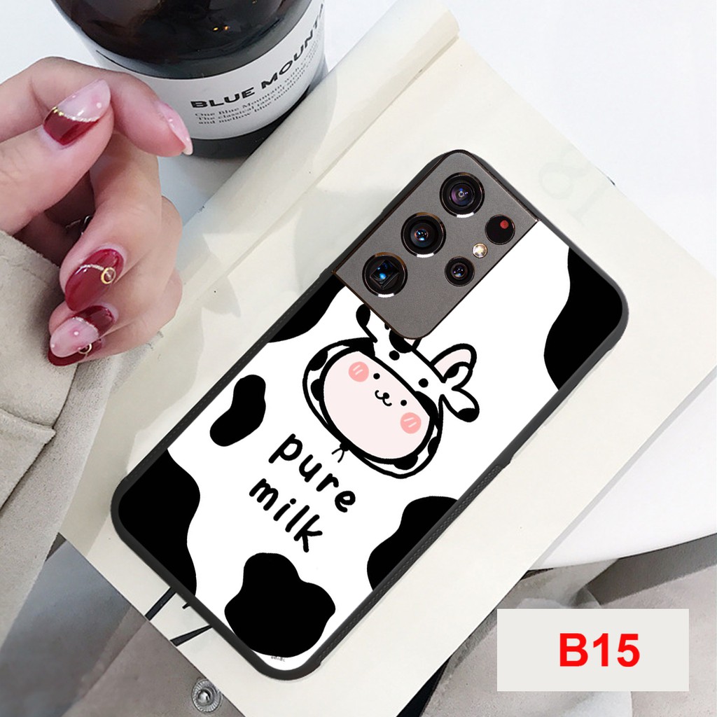 [SALE 50%] ỐP LƯNG SAMSUNG S21/S21 PLUS/S21 ULTRA HÌNH BÒ SỮA MOO CỰC HOT