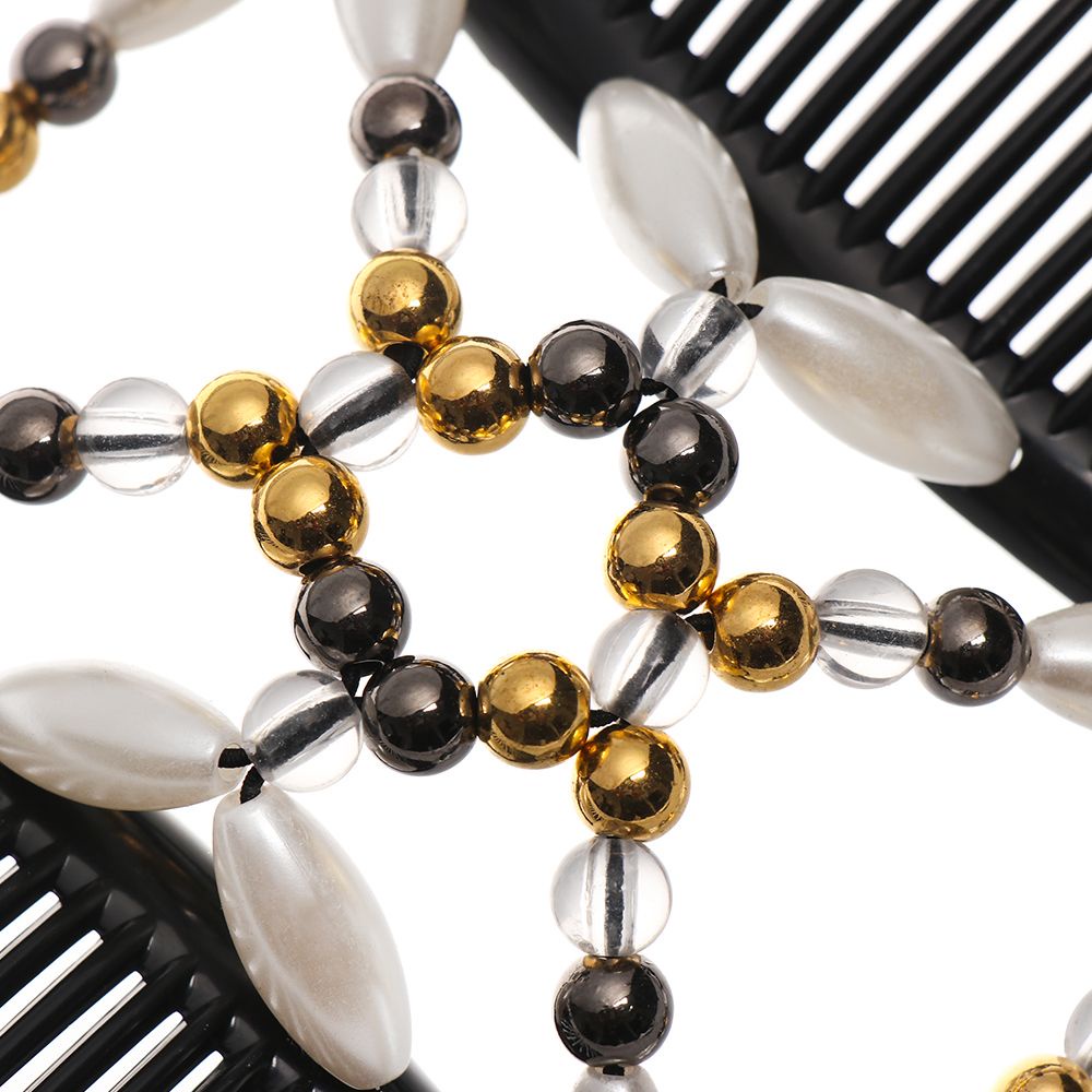 Lược cài tóc tạo kiểu tóc búi đính hạt thời trang cho nữ