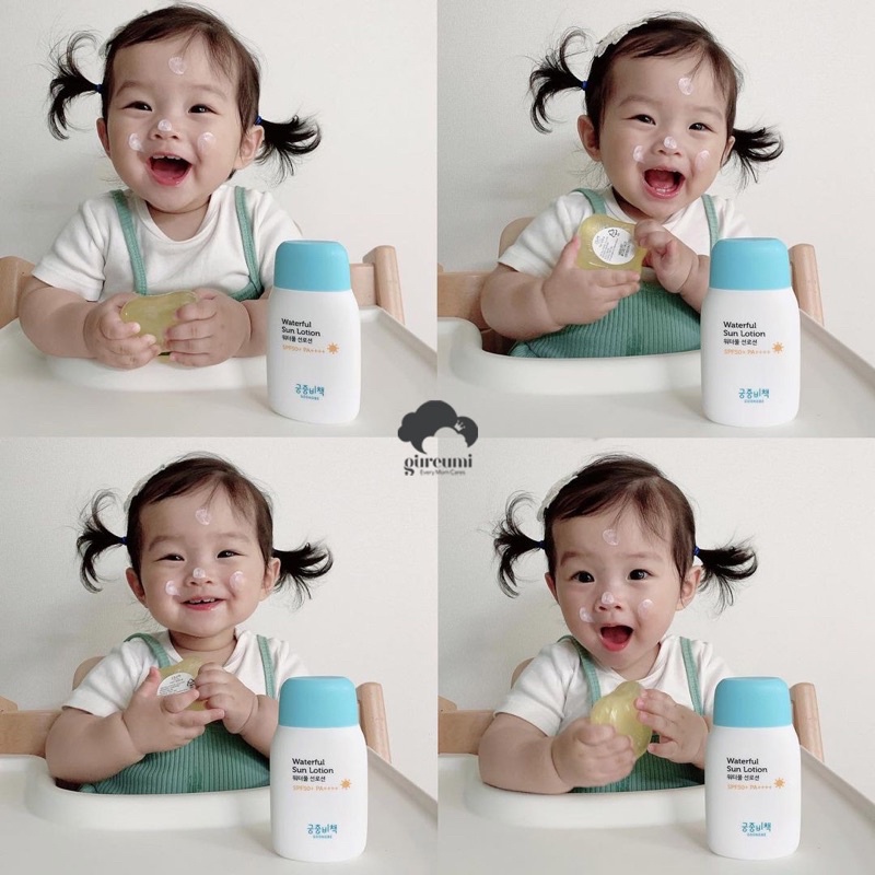 Kem chống nắng Goongbe siêu lành tính cho da bé và mẹ ,Waterful Sun Lotion SPF50+ PA++++ 80g