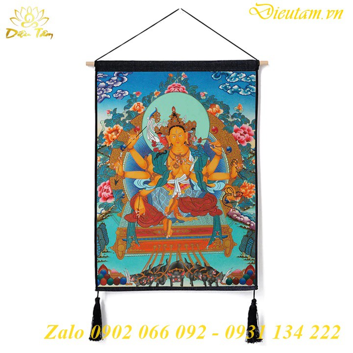 [Mã LIFEXANH24 giảm 10% đơn 99K] Tranh thangka Tây Tạng trang trí nhà cửa full phụ kiện