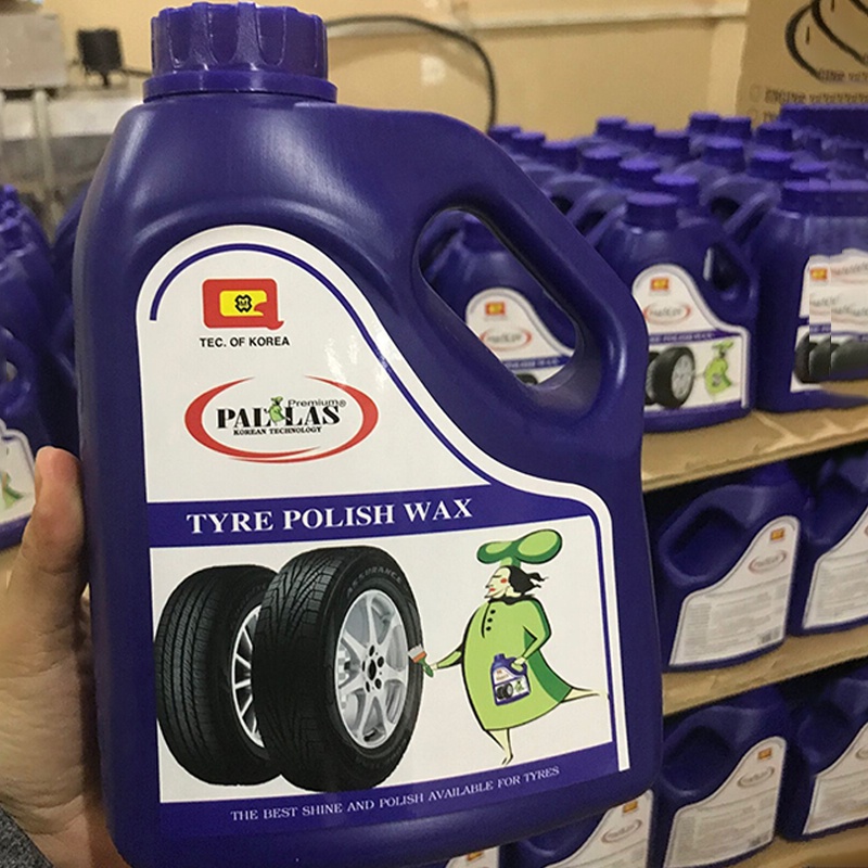 PALLAS Tyre polish wax 1.5L,Dung dịch đánh bóng lốp xe Wax đánh bóng vỏ,lốp xe bảo dưỡng các loại bánh xe ô tô-P-1501