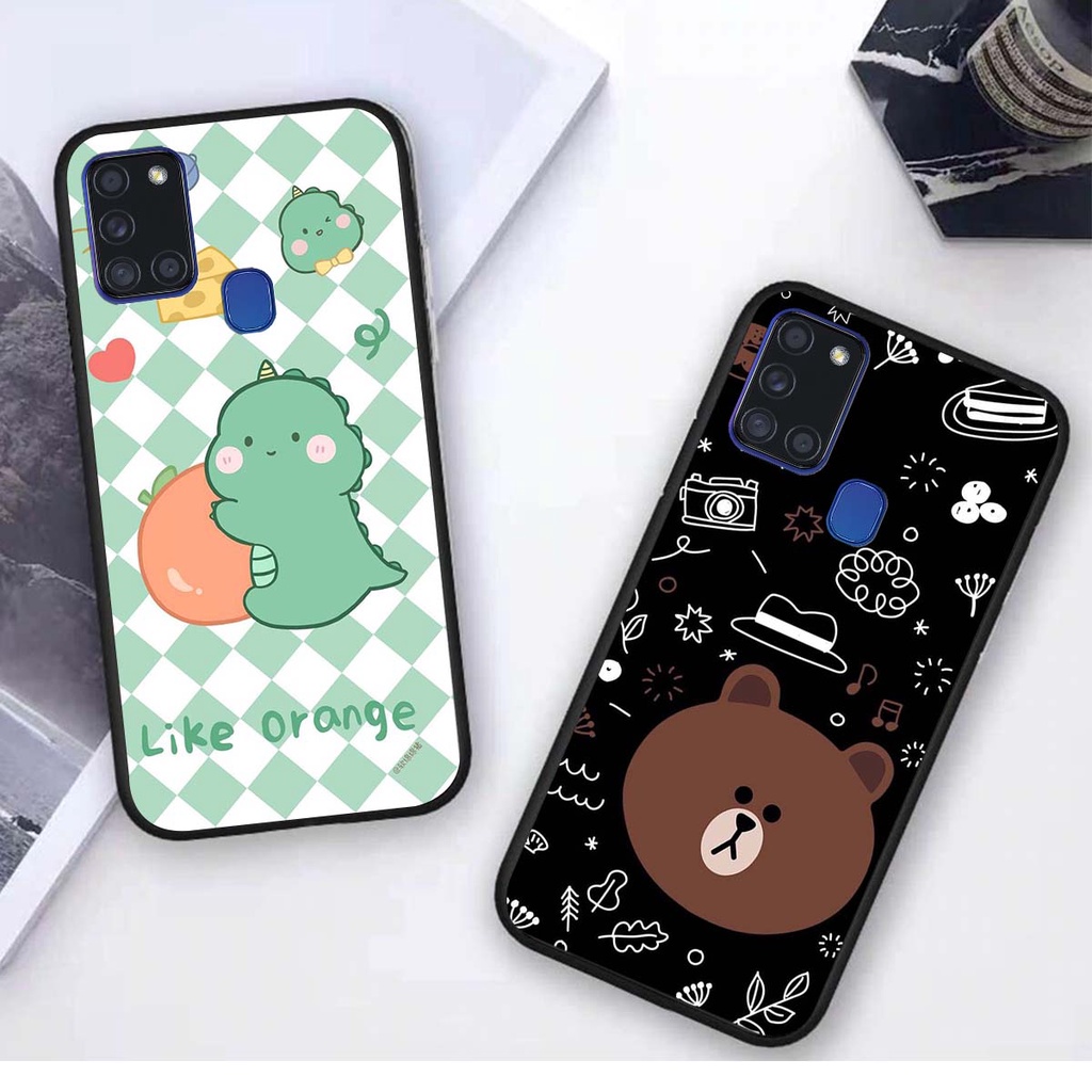 Ốp lưng Samsung A21S in hình khủng long , gấu nâu xinh xắn, siêu cute  mà còn vô cùng RẺ -ĐẸP