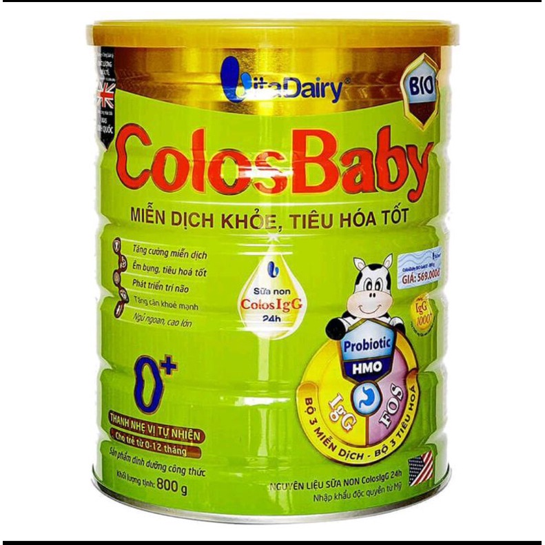 sữa bột colos baby bio 0+ 800g