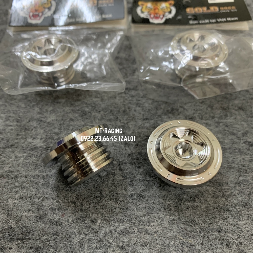 Ốc Nhớt Salaya Mẫu Phay Thái Cho Exciter Sirius Và Các Dòng Xe Yamaha Khác Chuẩn Inox304 Siêu Nét Siêu Sáng