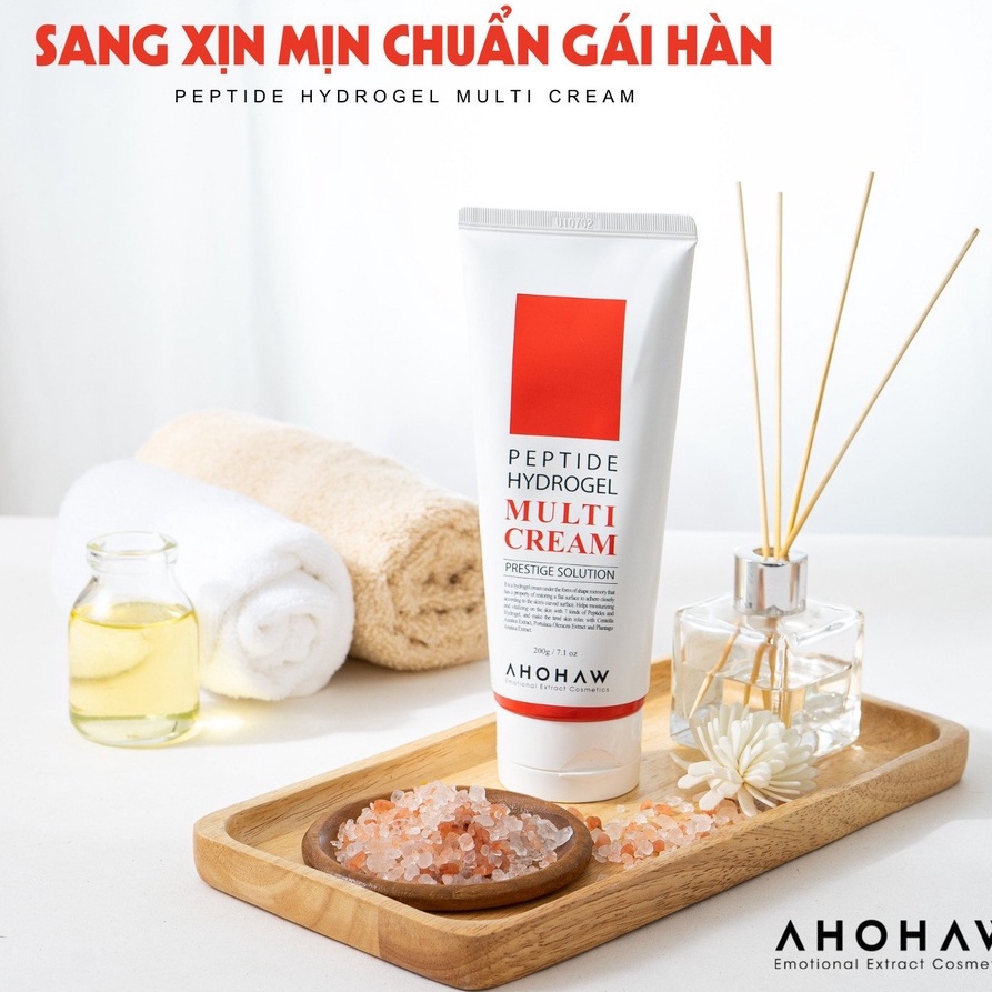 Bộ đôi Căng Bóng - Phục Hồi Ahohaw Inten Cure Hydro 150ml & Multi Cream 200g - Tăng cường phục hồi và tái tạo da