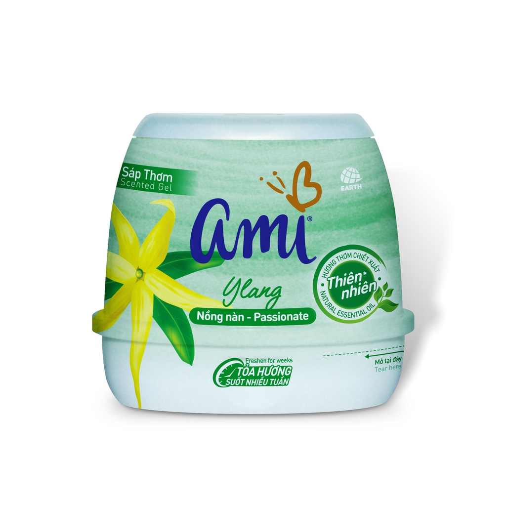Sáp Thơm Ami Lavender 200gram hương hoa thiên nhiên giá siêu mềm sáp thơm phòng/ không gian ô tô khử mùi hiệu quả