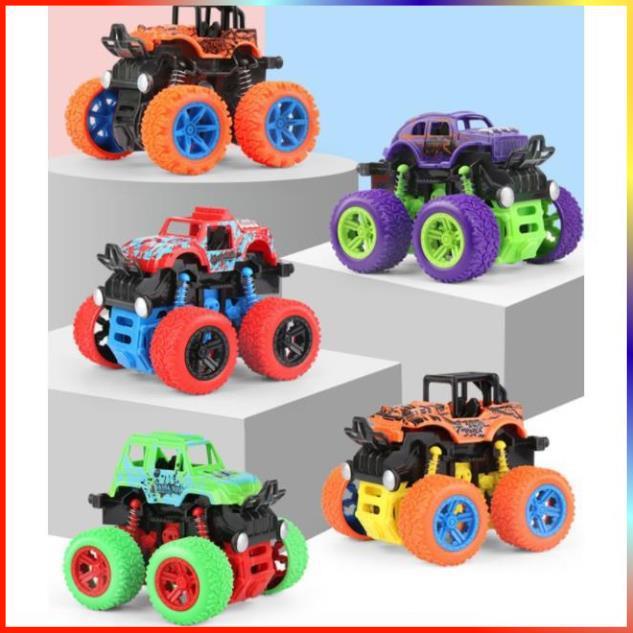 Đồ chơi ô tô Xe quái xế baby bus xe ô tô địa hình buggy monster truck đồ chơi chạy bánh đà cho bé học phân biệt màu sắc