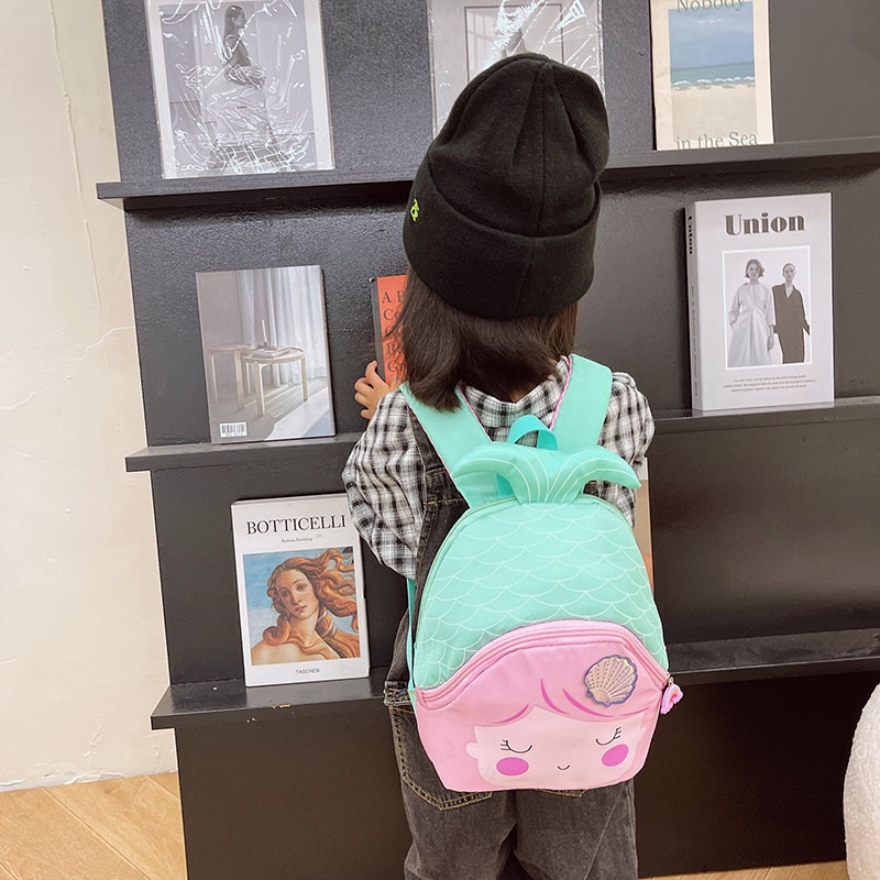 Balo Đi Học Mẫu Giáo Hình Nàng Tiên Cá Dễ Thương Xinh Xắn