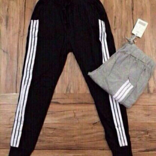 Quần  ôn leggin sọc thể thao nữ