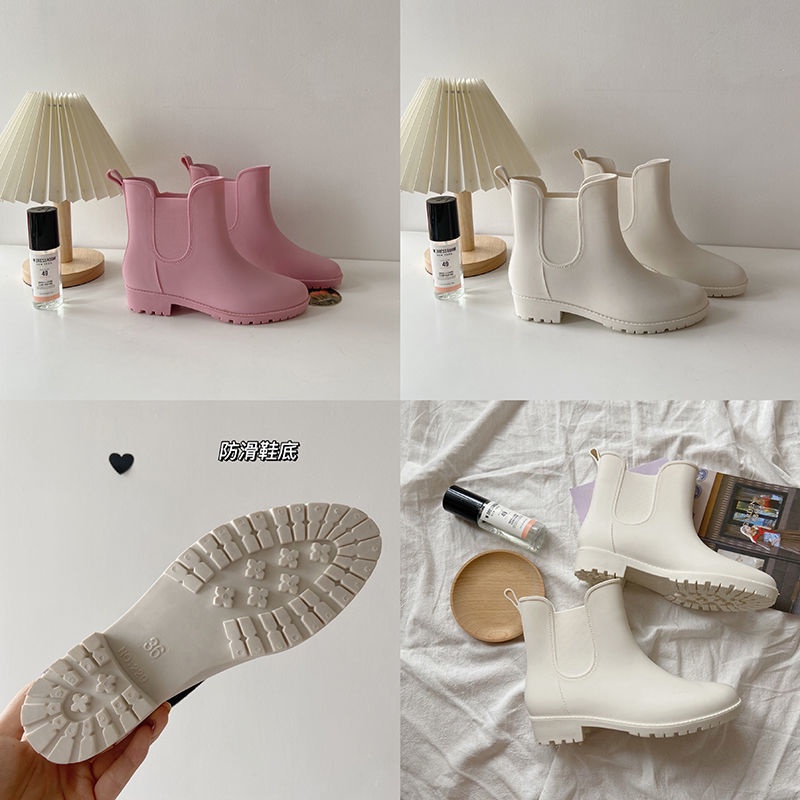 Giày Bốt Martin Đi Mưa Đế Dày Tăng Chiều Cao Chống Trượt / Thấm Nước / Mài Mòn Màu Sắc Thời Trang Cho Nữ