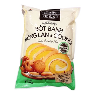 Bột mì số 8 làm bánh bông lan & COOKIES CJ Cake Flour Xe đạp 1Kg