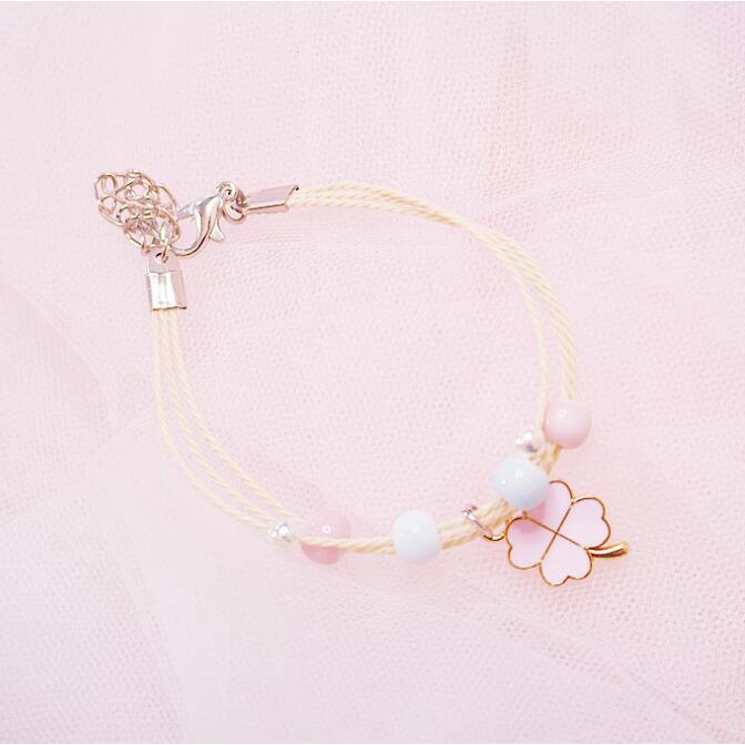 Vòng tay thiết kế đơn giản xinh xắn dễ thương cho nữ