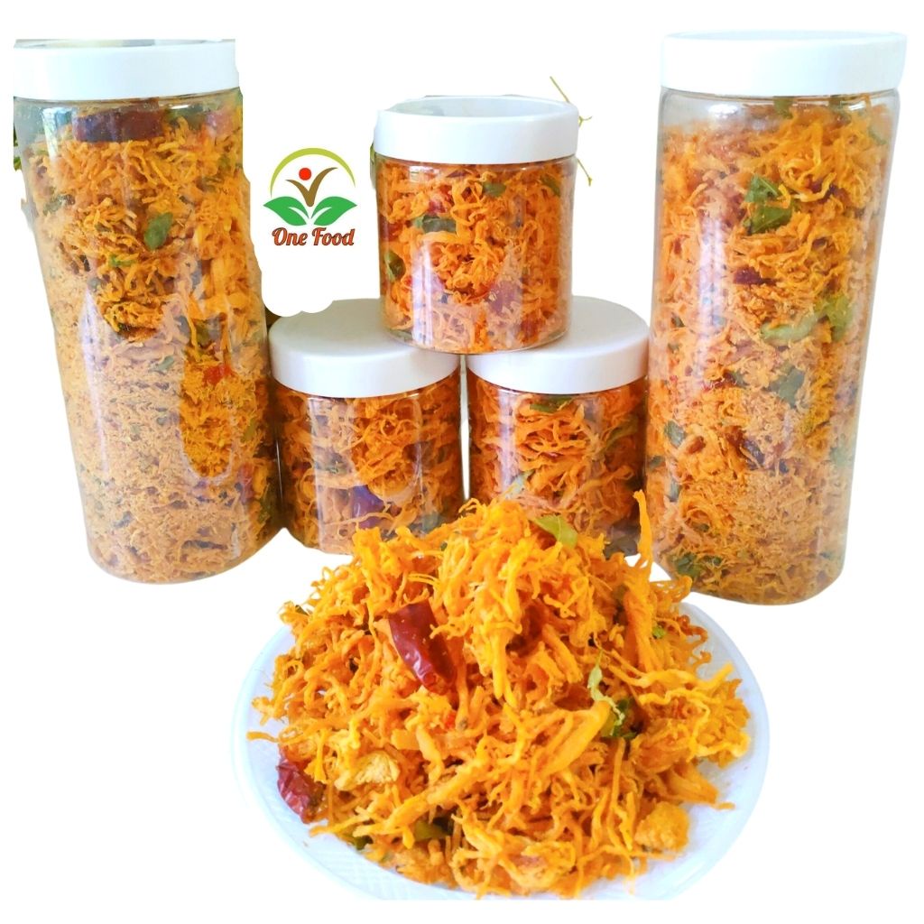 Khô Gà Lá Chanh Xé Cay Loại 1 Cực Ngon - KHÔ GÀ NGON - Đồ Ăn Vặt - 100% Từ Thịt Gà Dai ngon - OneFood68