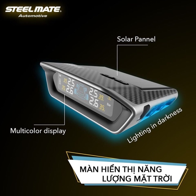 Cảm biến áp suất lốp Steelmate MT11 Chính Hãng Phân Phối - Bảo Hành 3 Năm