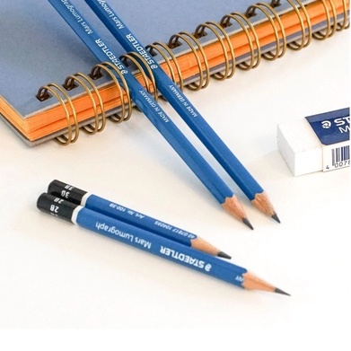 Bút Chì Gỗ Vẽ Phác Thảo Sketch STAEDTLER MARS LUMOGRAPH 100 - Họa Cụ Hakuart