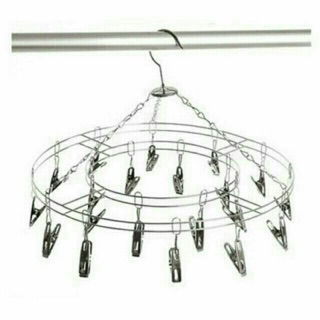 Móc chùm, móc tròn inox phơi quần áo lót, quần áo trẻ em