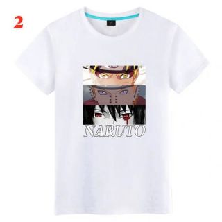 Áo Thun Tay Lửng Trắng Naruto