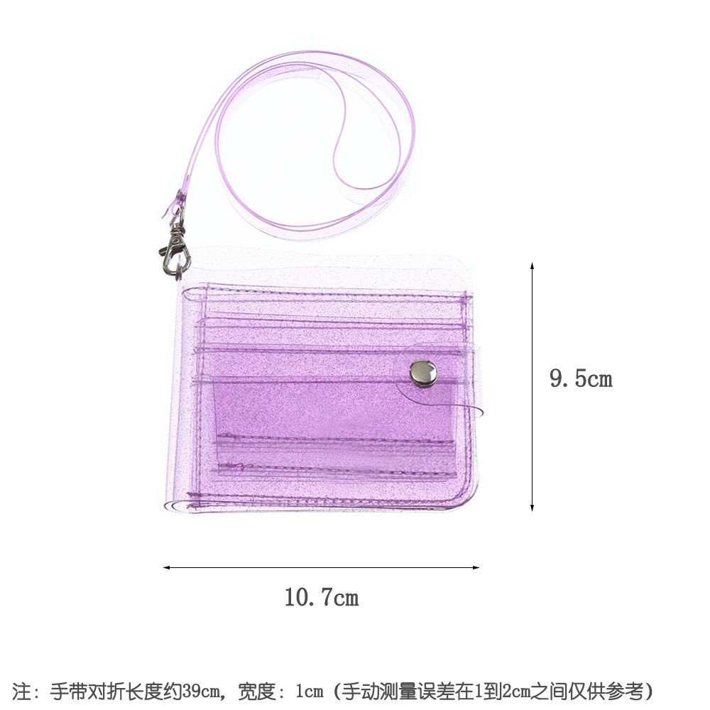 Ví Đựng Tiền Xu Bằng Nhựa PVC Trong Suốt Gấp Gọn Cho Nữ