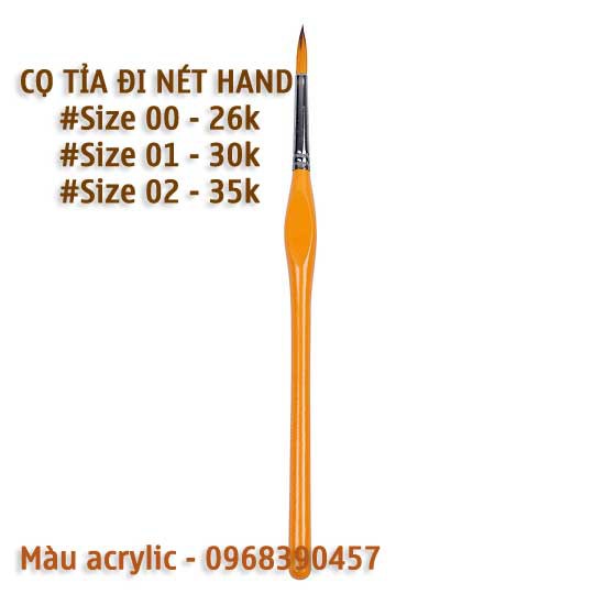 Cọ tỉa hand - Cọ tỉa nét vàng