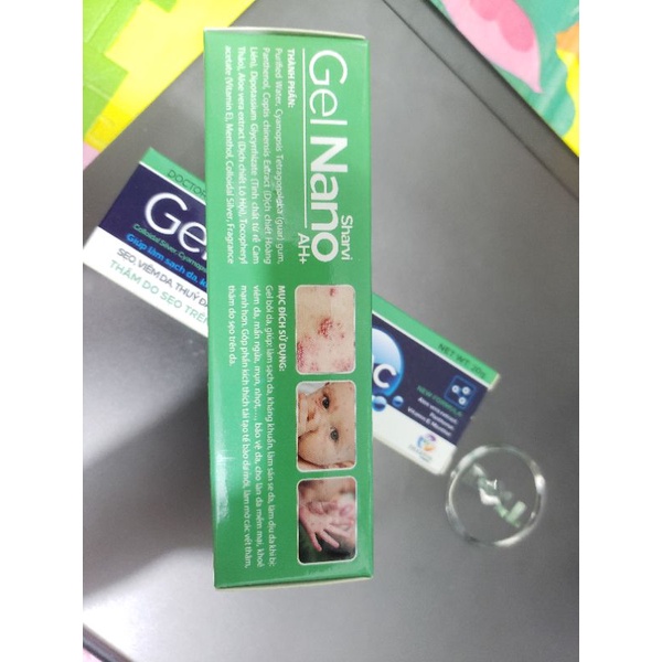 Gelnano bôi sẹo, viêm da, thủy đậu, phỏng dạ, zona