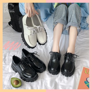 [Sẵn đủ size- Ship luôn] GIÀY ĐẾ ĐINH NỮ CỔ THẤP VIỀN SIÊU KOOL DA BÓNG, DA MỊN (ảnh thật)