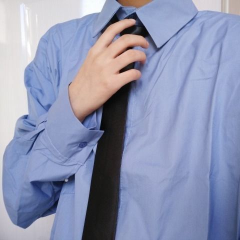 Cà Vạt Ngắn 5cm Màu Đen Có Khóa Kéo Dành Cho Nam Nữ