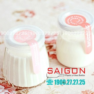 Combo 06 Hũ sữa Chua 100ml , 200ml Nắp nhựa | Hũ Thủy Tinh Sữa Chua Nắp Nhựa