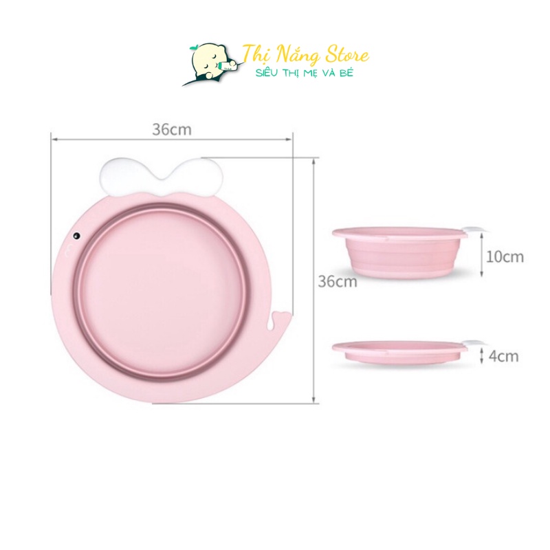 Chậu Gấp Gọn Hinh Cá Thị Nắng Store, Thau Xếp Gọn Silicon Thiết Kế Thông Minh Tiện Lợi, Đa Năng, Tiết Kiệm Không Gian