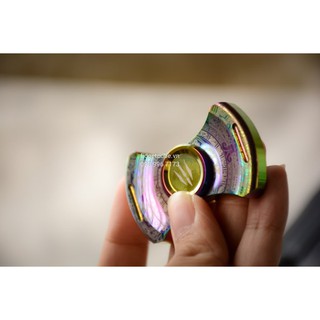 Con Quay MONSTER Stubby Spinner 2 Cánh – Stainless Steel Rainbow